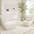 Beige+L-shaped+5 Seat