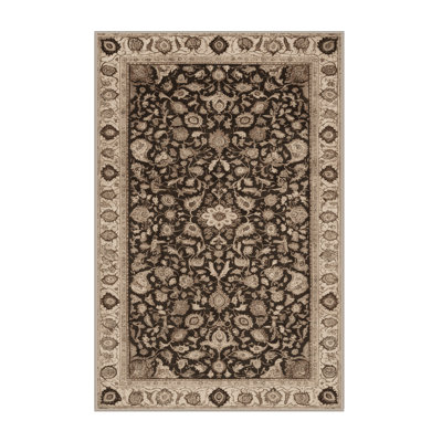 Tapis brun lavable à la machine