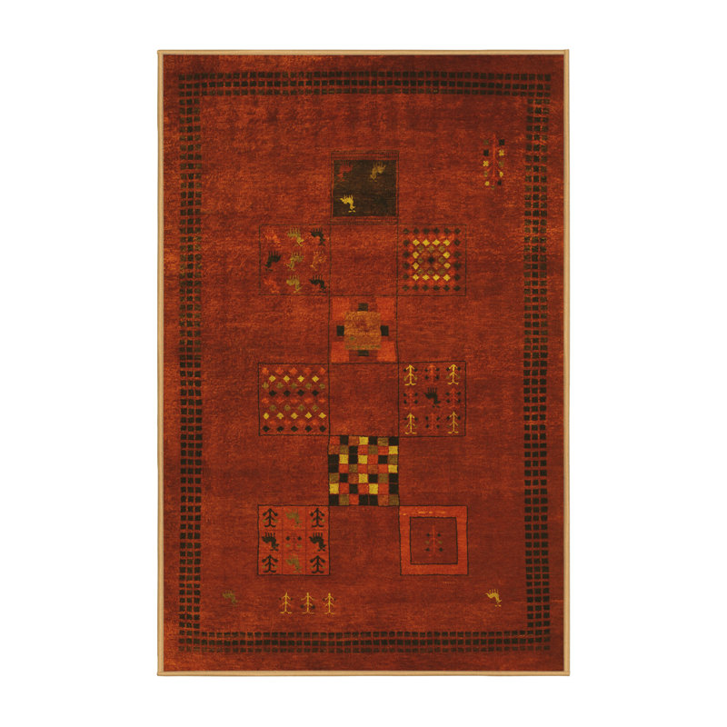 Lakeem Washable Oriental Indoor Rug, Rectangle 2' x 3'