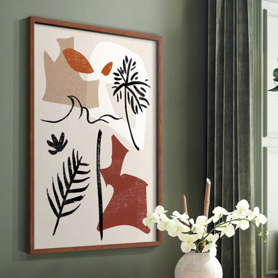 «Soft Palms VI», reproduction encadrée - bois massif