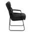 Executive Side Reception Chair with Lumbar Support and Sled Base-1751554459