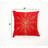 Throw Pillow | Embroidered Snowflake Pillow |18x18"