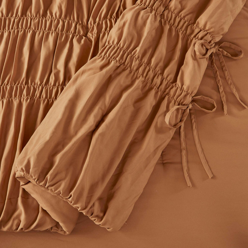 Ensemble d'édredon, Brun, Édredon simple et 1 taie d'oreiller