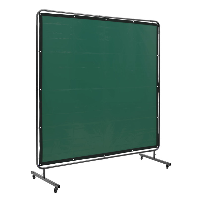 Welding Screen with Frame, 6' x 6' Welding Curtain Screen
