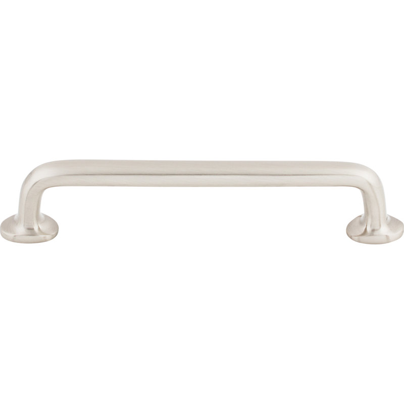 Aspen II Rounded Appliance pull, 6" Center to Center, Brushed Satin Nickel