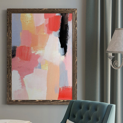 Durwyn Aerial Scarlet I Framed On Canvas Print