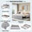 Upholstered L-shaped Upholstered Daybed With Pop Up Trundle-2010780822