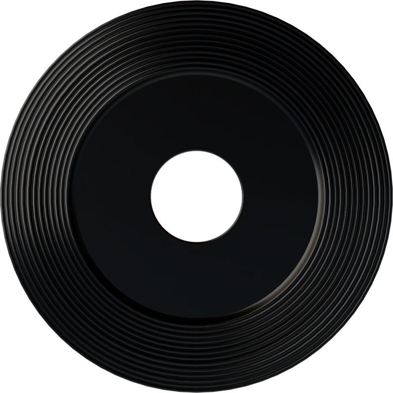 Endurathane Dublin Ceiling Medallion, 15 3/8"OD x 3 5/8"ID x 1"P (Fits Canopies up to 8 1/4"), Hand-Painted Copper Penny Finish