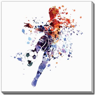 Soccer Splash, art mural sur toile