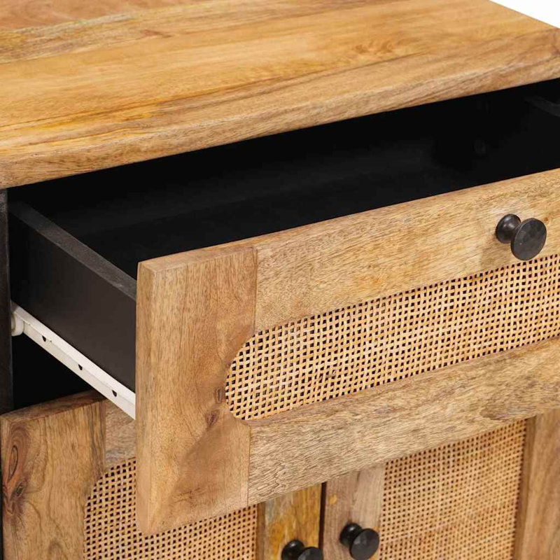 50cm W Solid Wood Bedside Table