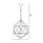Luminaire suspendu géométrique 1 lumière Garaciela-1107581143