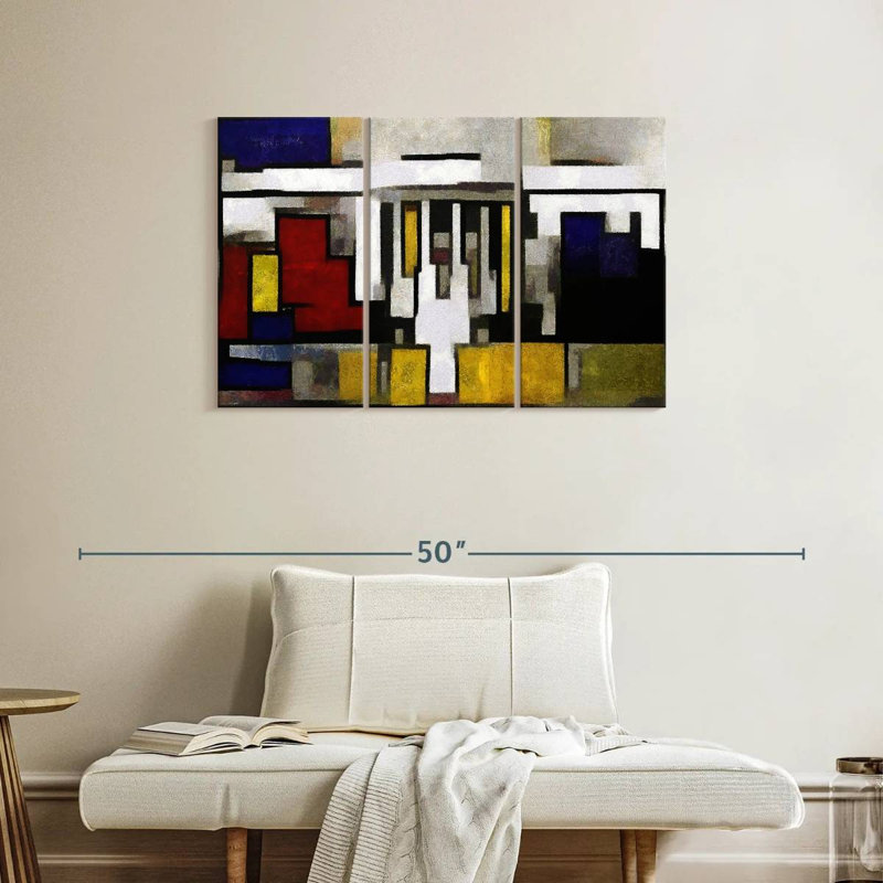 Avery Abstract House, 24" H x 38" W