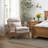 Lechia 25.79" Wide Comfort Linen Upholstered Arm Accent Chair With Lumbar Pillow-959391380