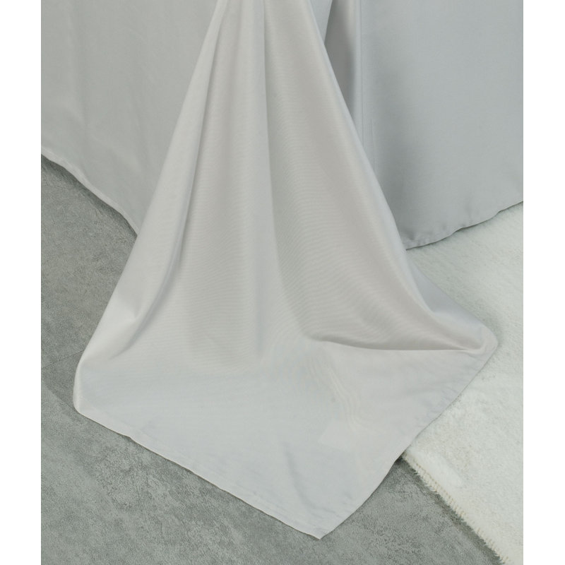  Ensemble de draps en rayonne de satin, Très grand, Gris