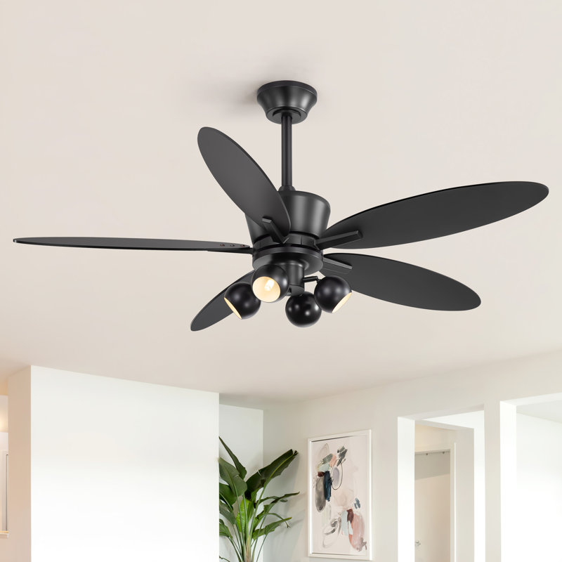 52-Inch Modern Ceiling Fan with Light