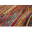 Aryana Wool Striped Area Rug in Red