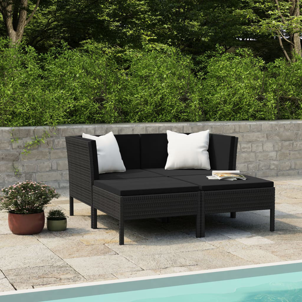 Gartenecksofa Jinyu mit Kissen