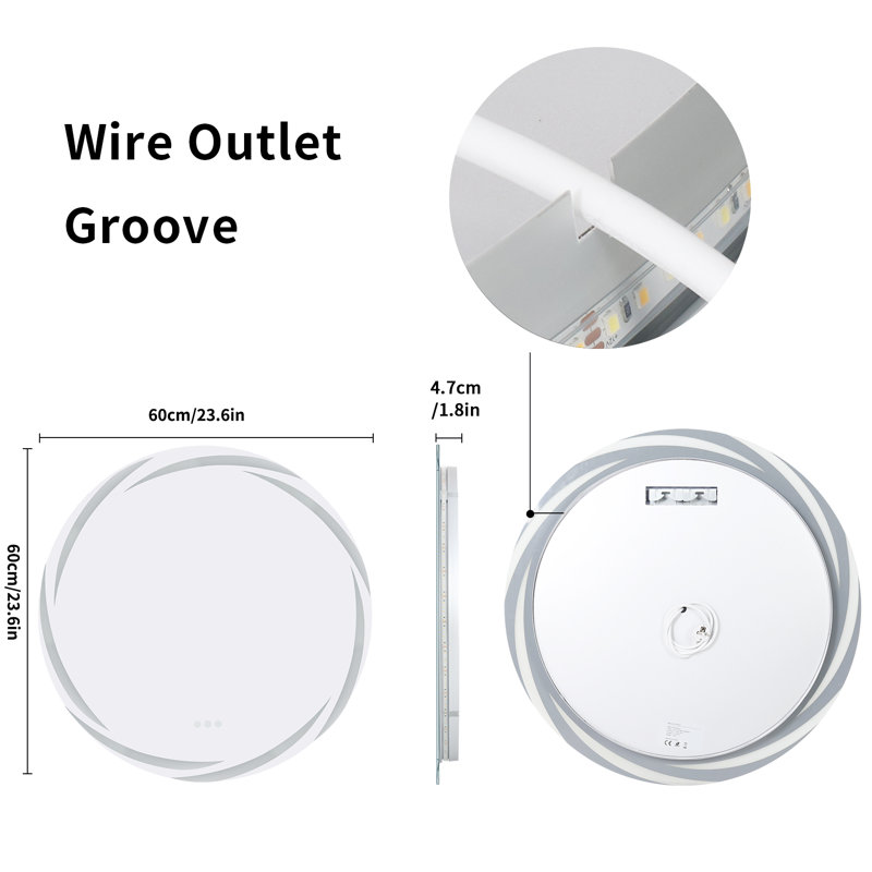 Glenis Round Mirror, 24" x 24"
