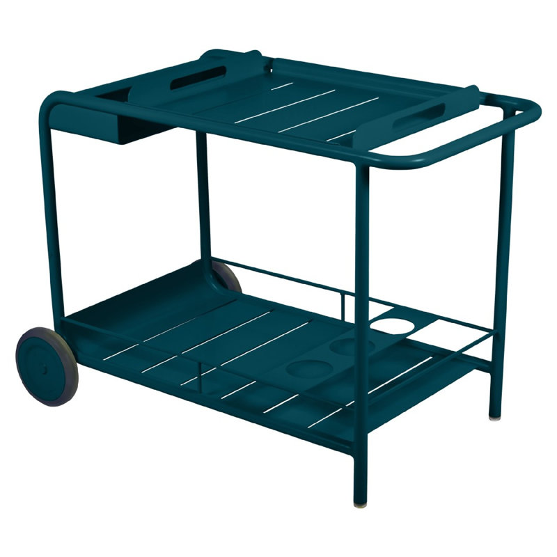 Luxembourg Bar Cart, Acapulco Blue
