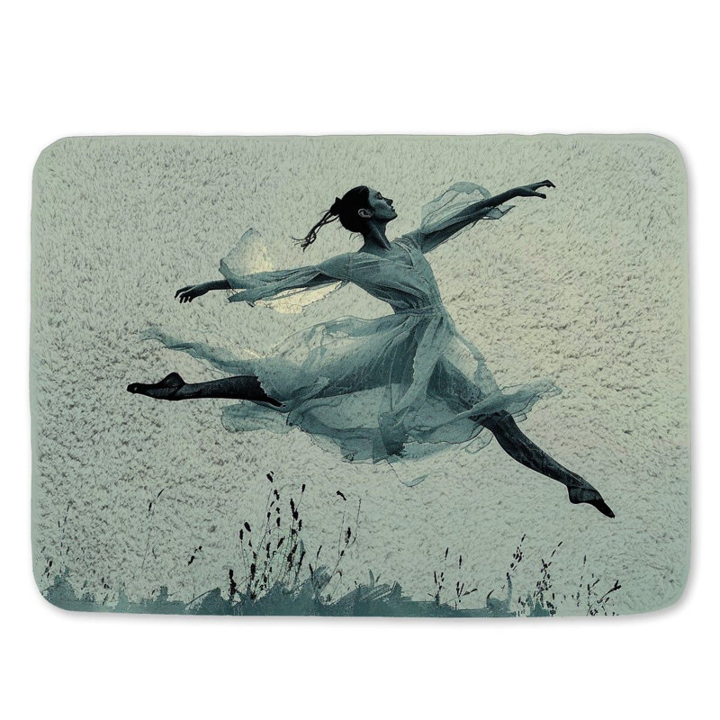 Kelie Microfiber / Microsuede Non-Slip Bath Mat, 21" W x 34" L