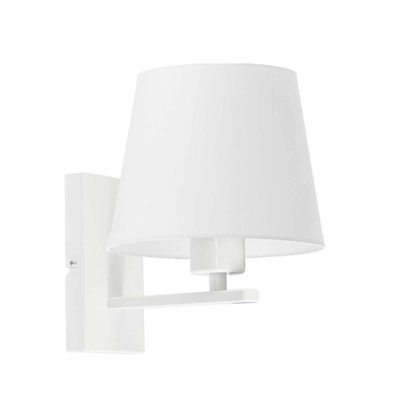 Asawir Armed Sconce, White, White