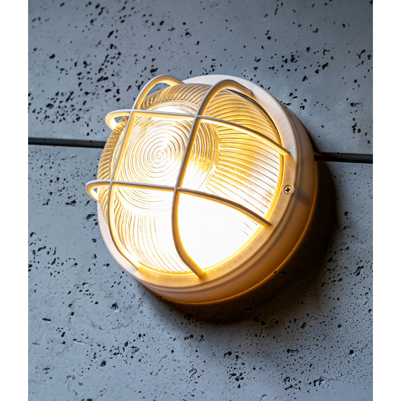 Saniye White Outdoor Bulkhead Light