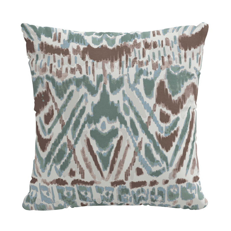  Taie d'oreiller en kara ikat, Housse de coussin seulement - sans coussin, 20 po x 20 po