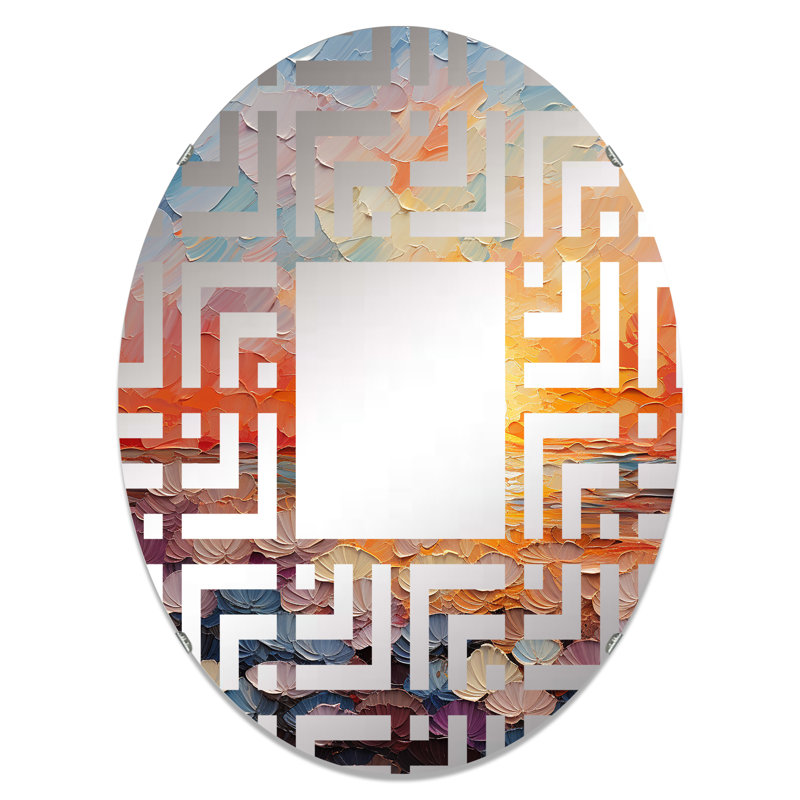 Miroir décoratif Coastal Harmony Dreamscape Sunset I - Maze, L 24 po x H 36 po