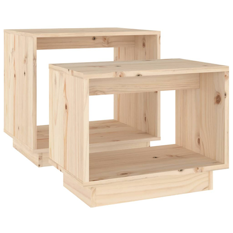 Table basse 2 pièces Lashaunta, Chêne