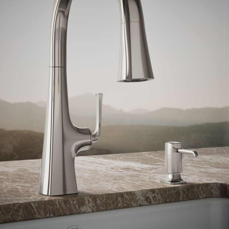Graze Soap/Lotion Dispenser, Vibrant Polished Nickel