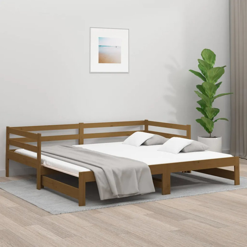 Ivri Bed Frame, Brown, 160 x 203.5cm