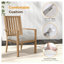 Ensemble de 2 chaises de patio en aluminium toutes saisons avec finition kaki clair
