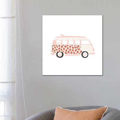 Strawberry Van 1 Piece Wrapped Canvas Painting