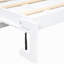 Lit escamotable simple avec station de charge et tiroir, blanc-851036657