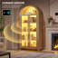 Freestanding Arch Display Cabinet with 3-Color Light Modes and Motion Sensor-960638445