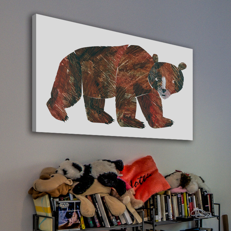 Big Brown Bear 2 by Eric Carle - Painting on Canvas, 61cm H x 91cm W