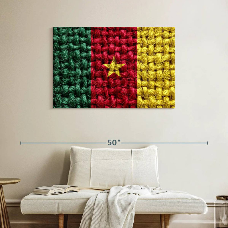 Drapeau camerounais Borges, H 26 po x l 39 po