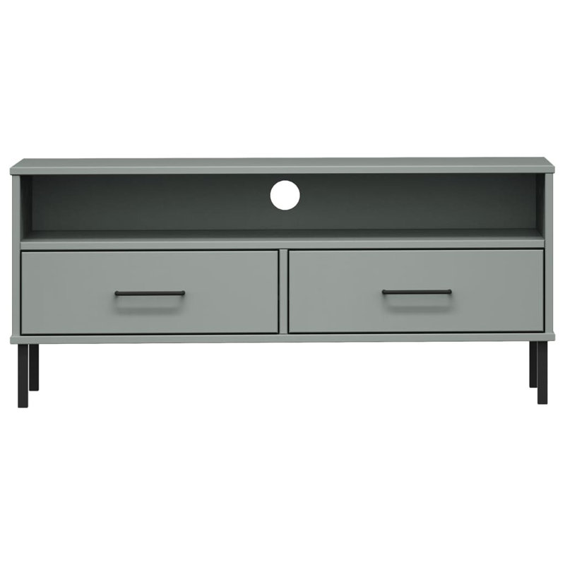 Leathan TV Stand for TVs up to 43", Grey