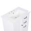 Meuble-lavabo de style moderne avec lavabo, armoire de salle de bain avec porte et trois tiroirs