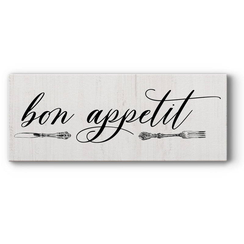 " Bon Appetit ", 12" H x 30" W x 1.5" D