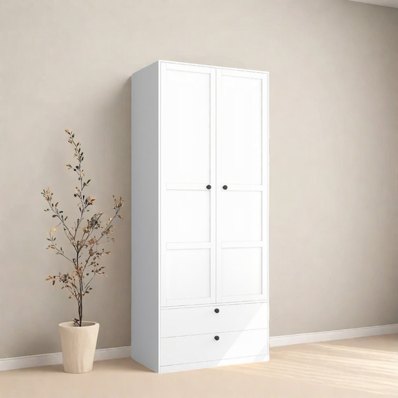 Garde-robe simple de couleur unie, Blanc