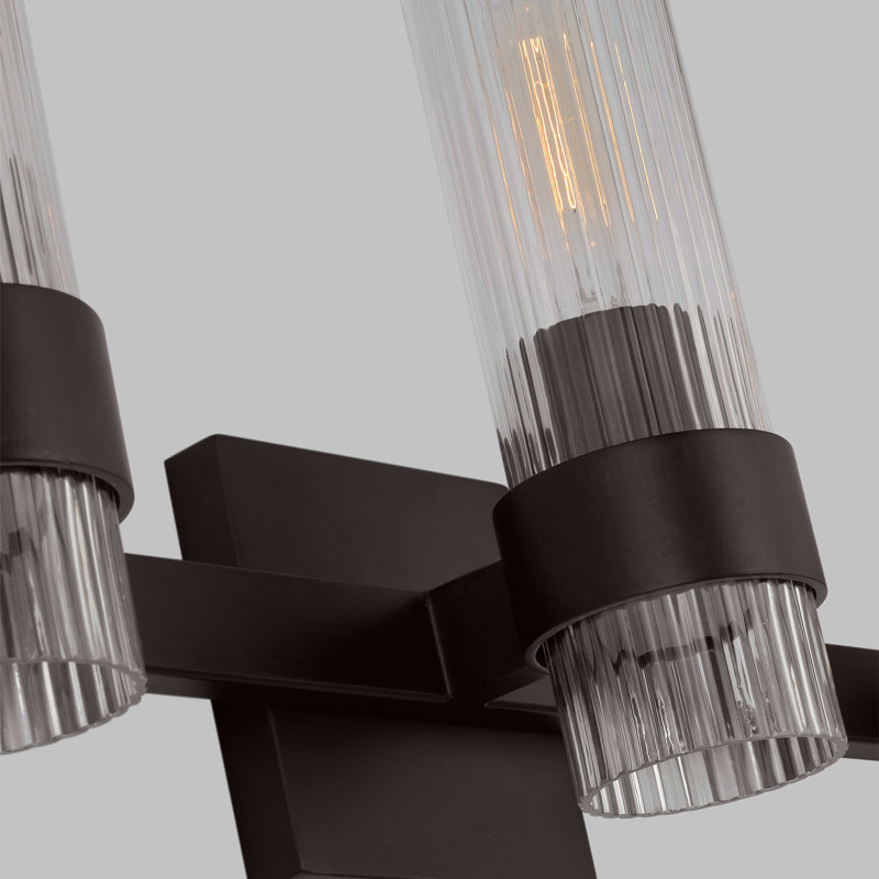 3 - Light Dimmable Vanity Light, Aged Iron