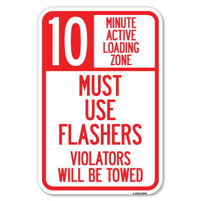 Zone de chargement actif de 10 minutes, les clignotants doivent être utilisés / 24646