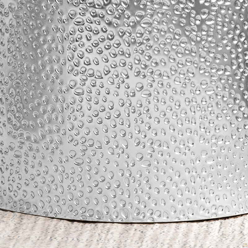 Table d'appoint en métal, Argent
