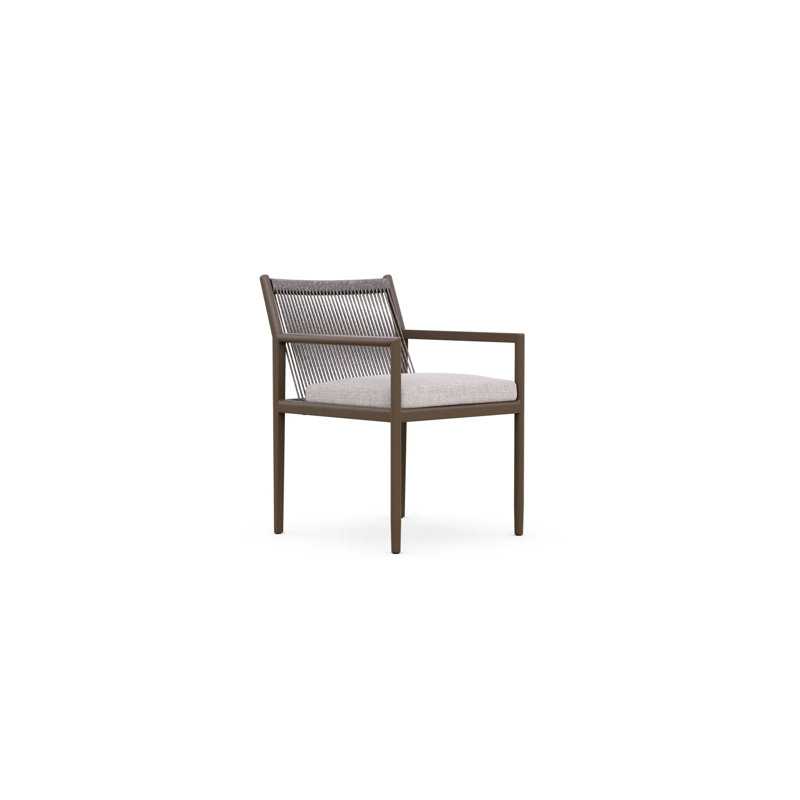 Madeira Dining Chair Bronze + Fawn Cushion, Bronze/Fawn