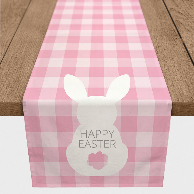 Langan Plaid Easter Table Runner, 16" x 72"