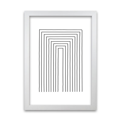 Geometric Black And White A - Print