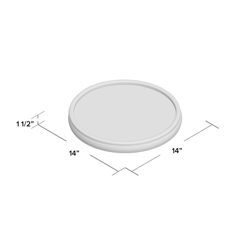 Mercer41 Coplyn Plastic Tray, Polished Brass Band