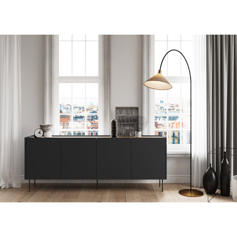 Catela 220cm Sideboard, Black