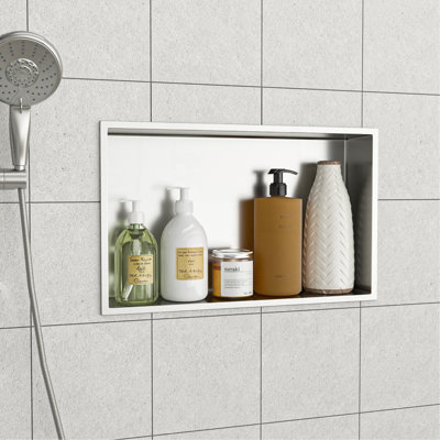 21" X 13" Stainless Steel Shower Niche